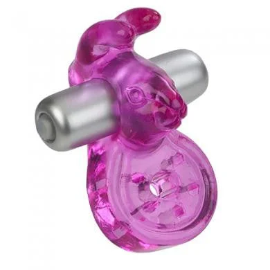 cock ring with sleek pouch-Micro Vibe Arouser - Power Bunny