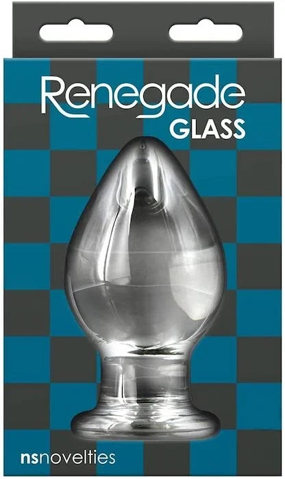 Discount anal toys online-Renegade ''Knight'' Glass Anal Plug