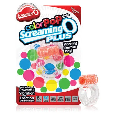 cock ring for muscle play-Color Pop Quickie Screaming O  Plus - Orange - 12 Count Box