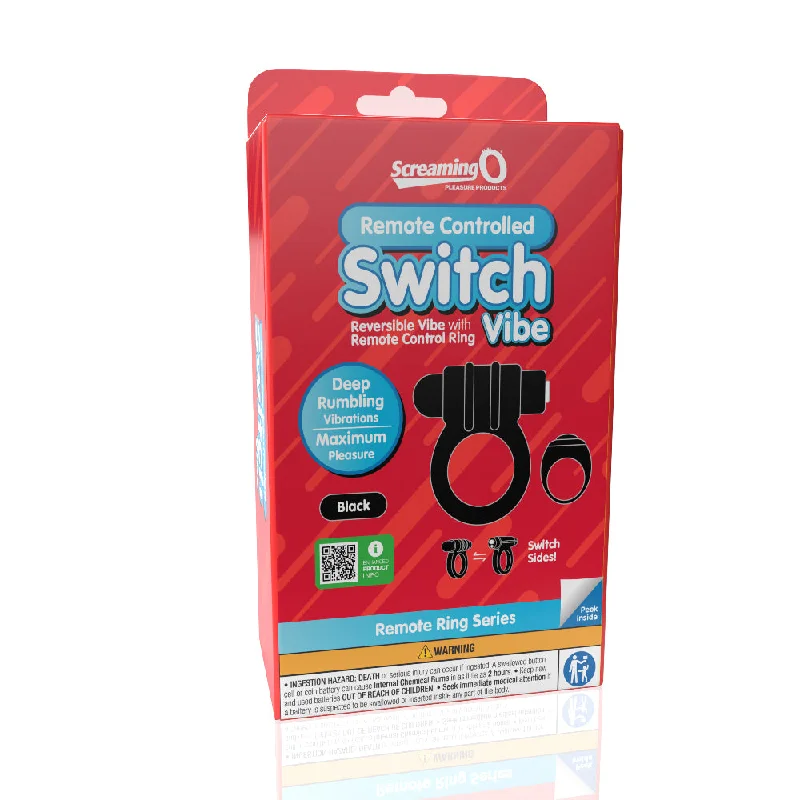 cock ring for flirty vibes-Screaming O Remote Controlled Switch Vibrating  Ring - Black