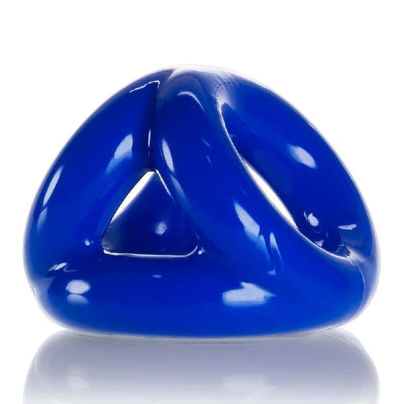 cock ring for extra sensitivity-Oxballs Tri Sport Cocksling Blue