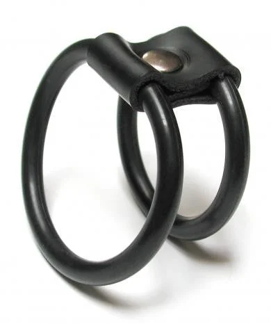 cock ring for hot vibes-Double-O Cock Ring - Rubber