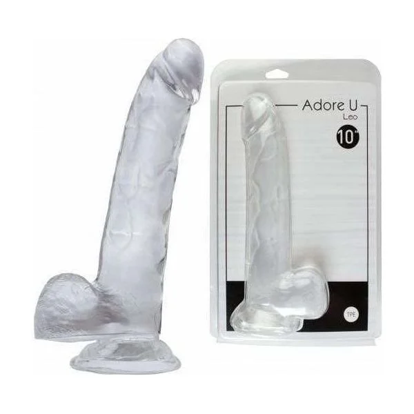 thin glass thick dildo-Dildo - Adore U dildos- Leo 10 pouces