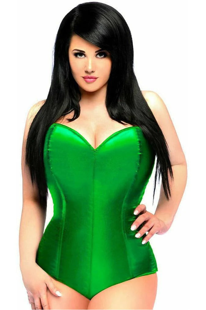 corset for torso definition-Queen Lavish Satin Corset Romper