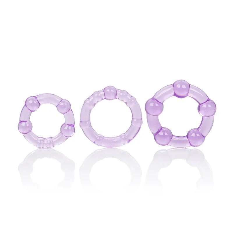 cock ring with carry play-Island Rings - Purple