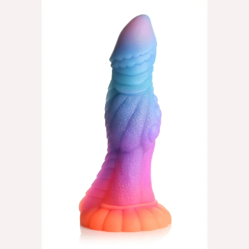 realistic glass thick dildo-Creature Cocks Galactic Cock Alien Glow In The Dark Dildo