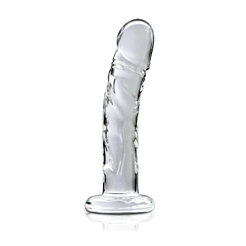 ribbed glass bumpy dildo-Icicles #62