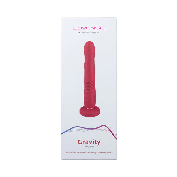 thin silicone bumpy dildo-Gravity Interactive Couples Thrusting Dildo by Lovense