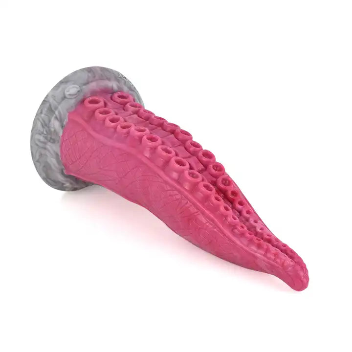 curved rubber thin dildo-Silicone Kraken Tentacle Dildo - 9 Inch