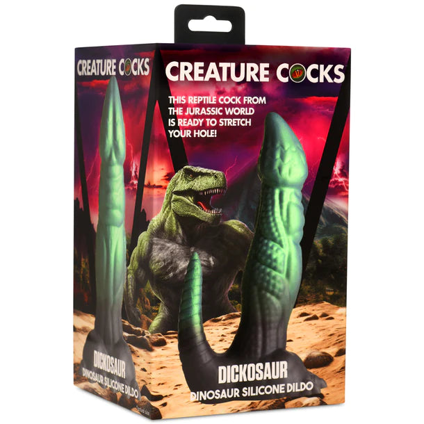 flexible silicone yellow dildo-Dickosaur Dinosaur Creature Cocks Dildo by XR