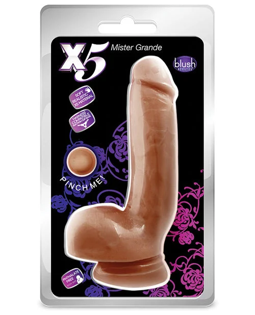 thick glass glossy dildo-Blush X5 Mister Grande - Latin