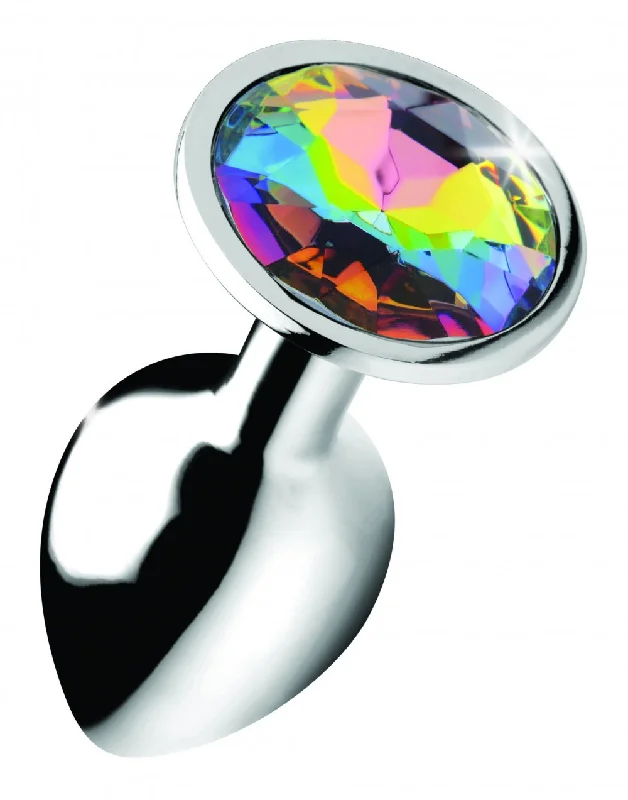 Anal toys for hot thrills-Rainbow Prism Gem Anal Plug