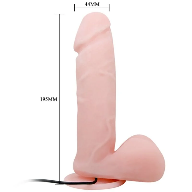 soft rubber curved dildo-Baile - Oliver Realistic Dildo With Vibration