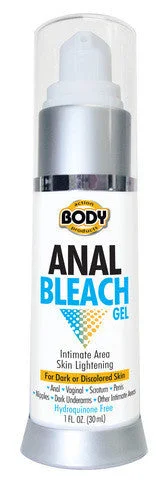 Anal toys with fit stretch-Body Action Anal Bleach Gel - 1 oz.