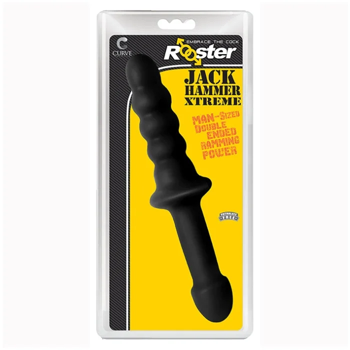 thin glass green dildo-JACKHAMMER XTREME - MIDNIGHT