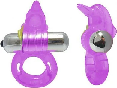 cock ring for couple play-Purrfect Pet Tickle Me Dolphin - Purple