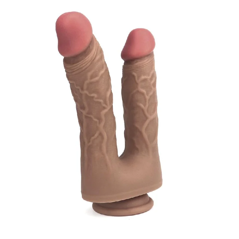 thick silicone lifelike dildo-Double Penetrator Dildo