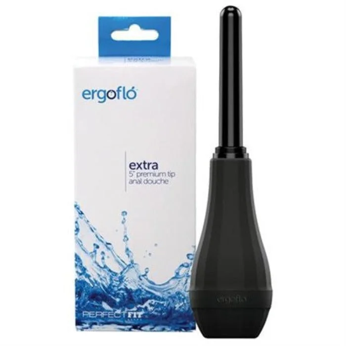 Anal toys with edgy look-Ergoflo Extra 5" Premium Tip Anal Douche