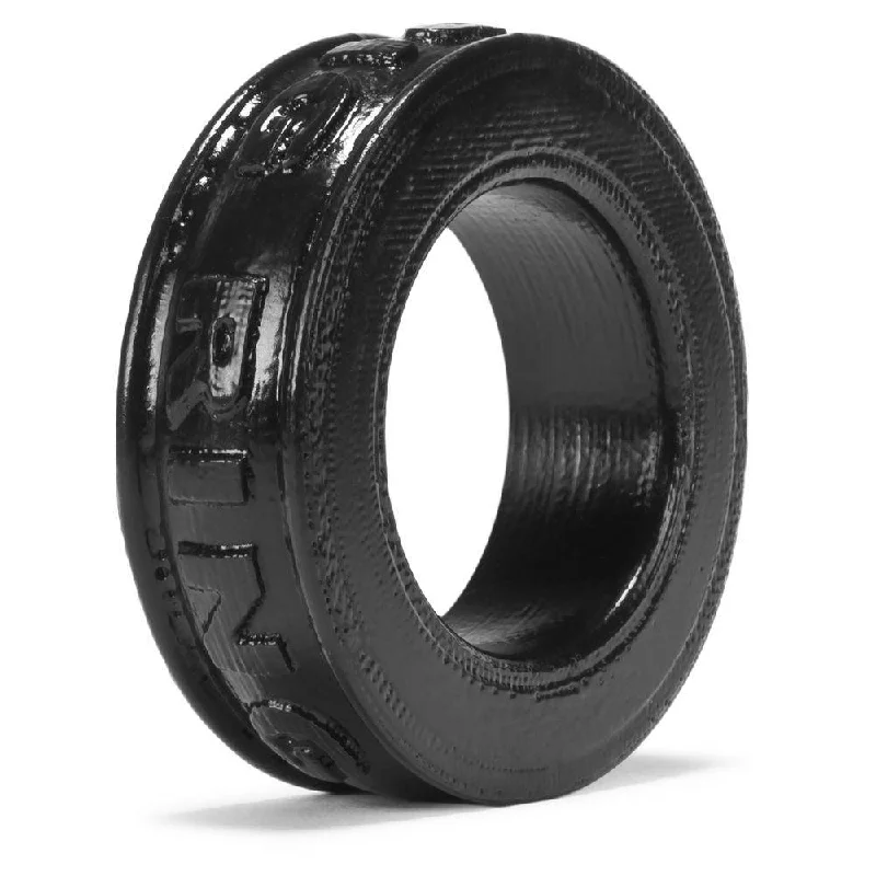 cock ring with subtle vibes-Oxballs Pig Ring Black