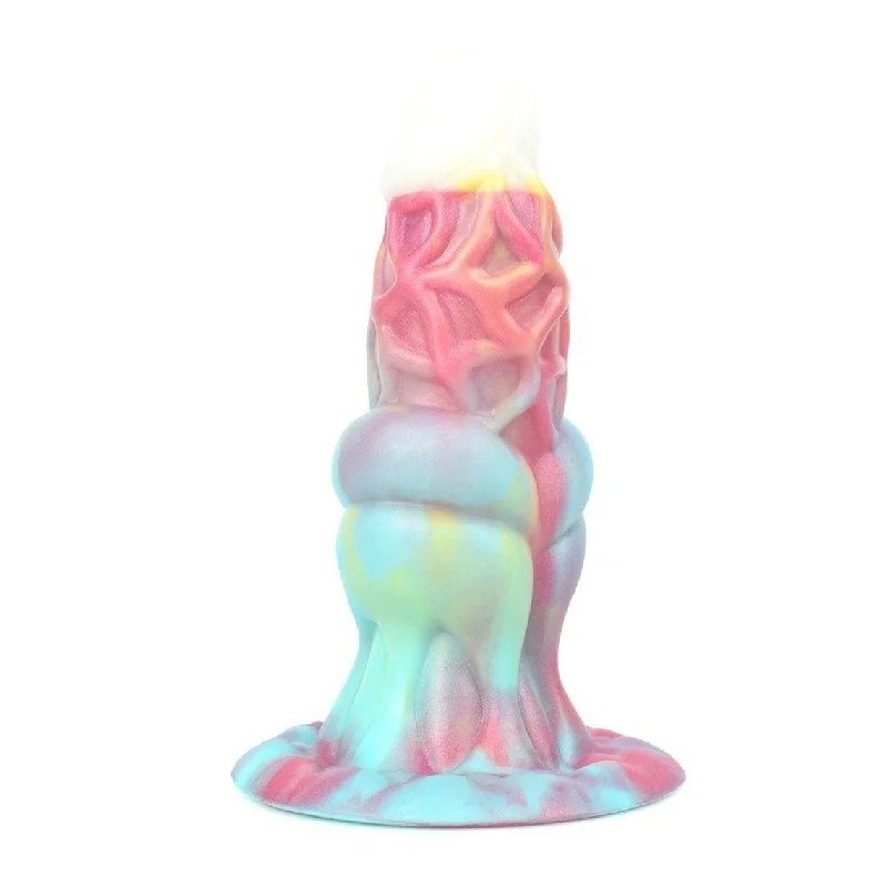 veined glass straight dildo-Martian Glow in The Dark Dildo