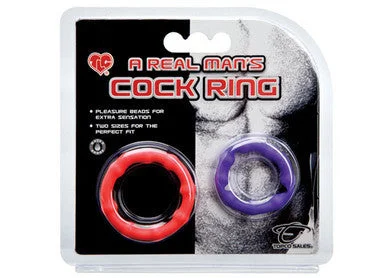 cock ring with zip case-TLC A Real Mans Cock Ring