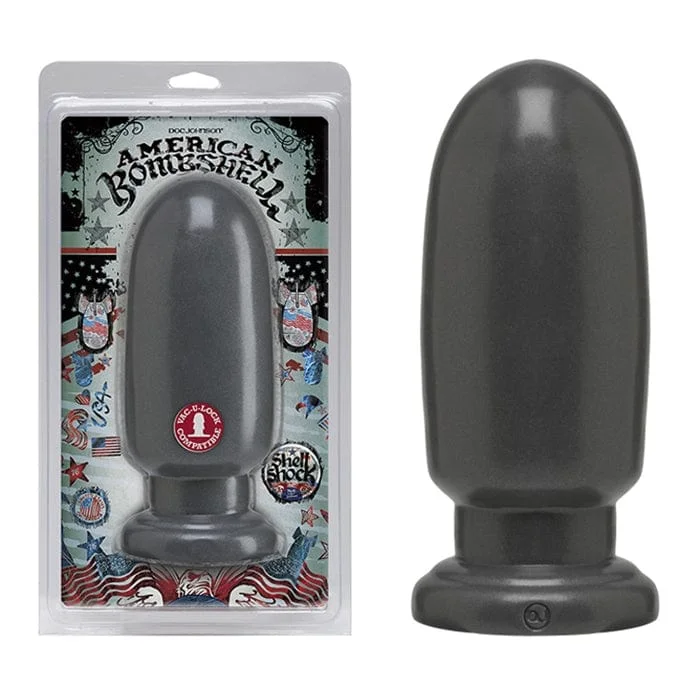 Anal toys for quick glide-American Bombshell Large Gun metal