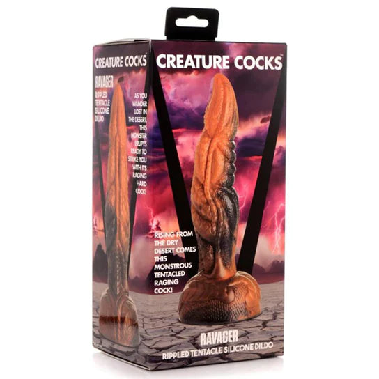 vibrating rubber thin dildo-Creature Cocks Ravager Dildo by XR