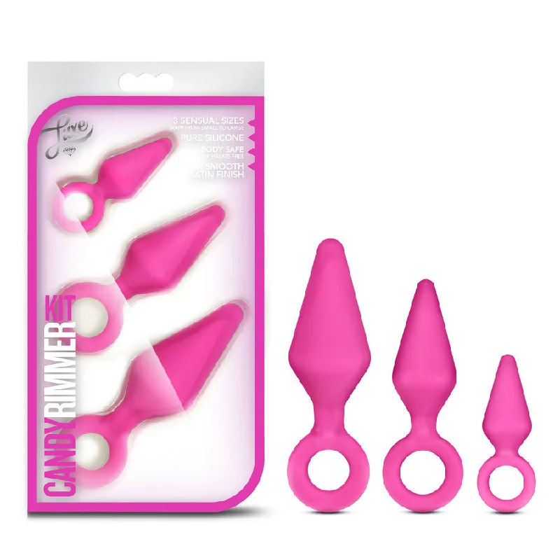 Anal toys with splash shield-Luxe Candy Rimmer Kit Pink