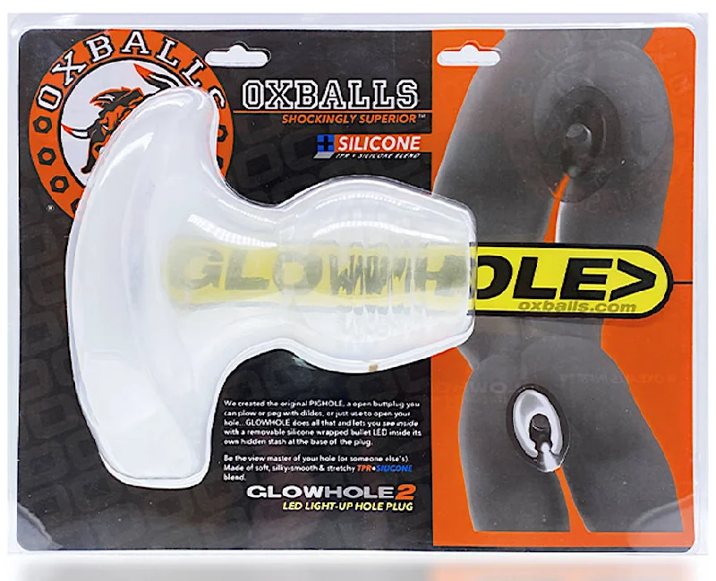 Hushed anal toys for quiet-Oxballs ''Glowhole'' LED Anal Plug #2