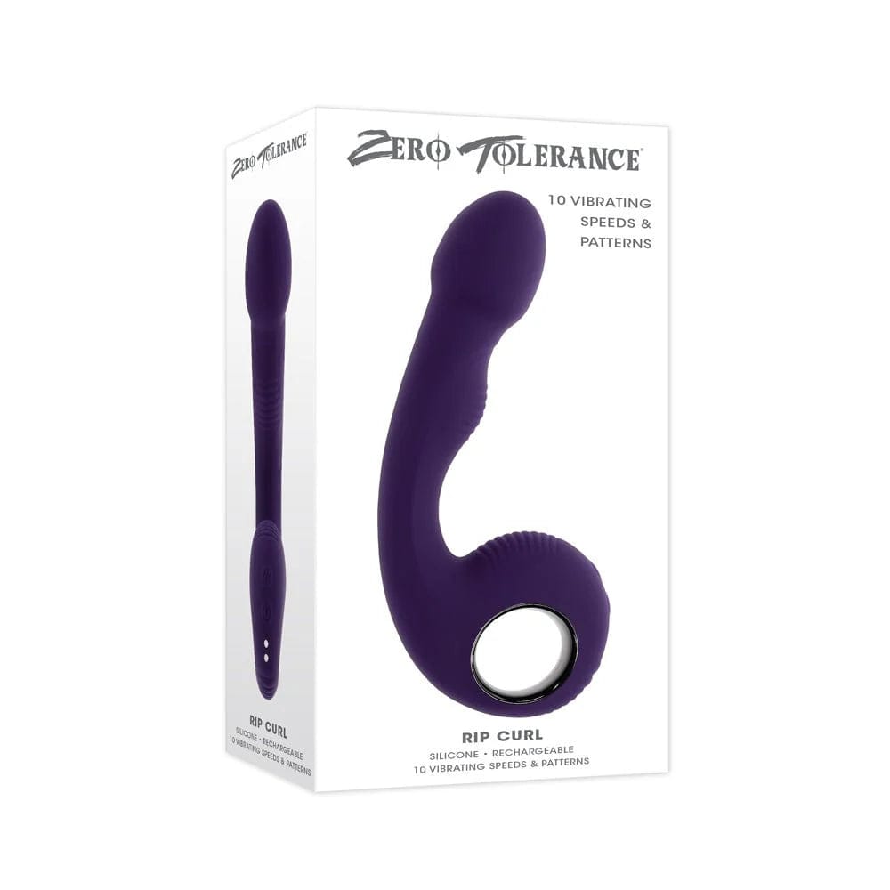 Anal toys with top joy-Zero Tolerance - Rip Curl Vibrating Anal Plug (Purple)