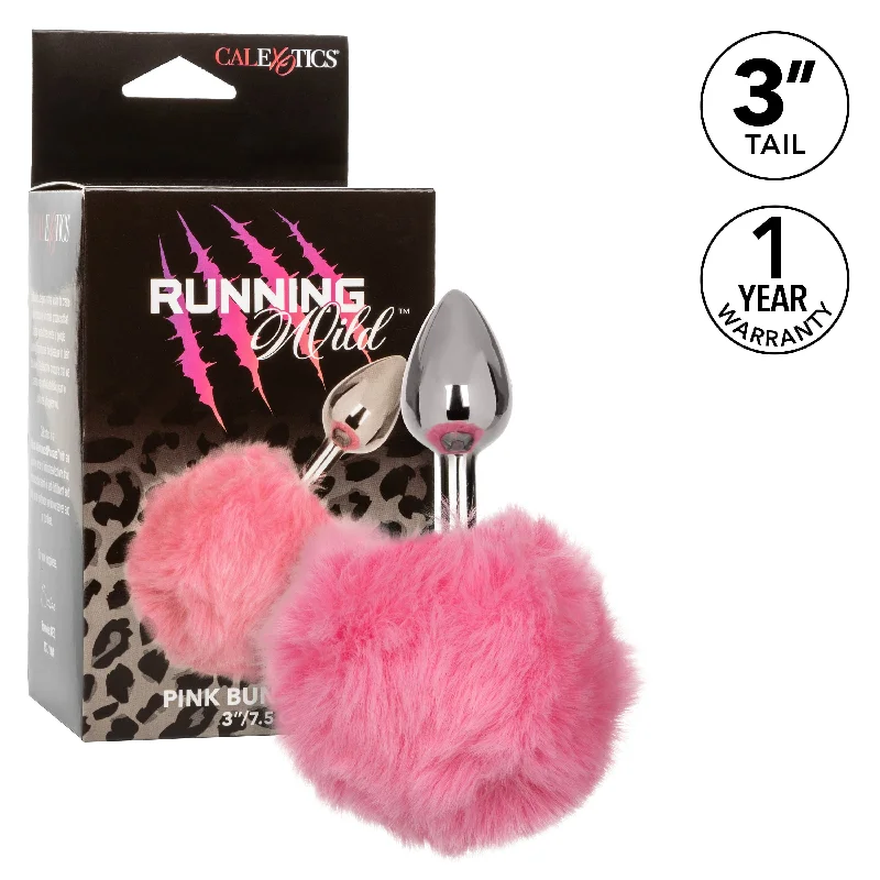 Anal toys with soft calm-California Exotics - Running Wild White Bunny Tail Metal Anal Plug