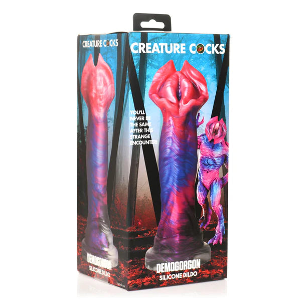 thick silicone purple dildo-Demogorgon Creature Cocks Dildo by XR