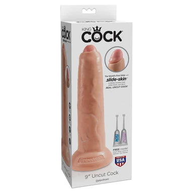 thick glass gold dildo-King Cock Uncut Realistic Dildo 9" by Pipedream Products®