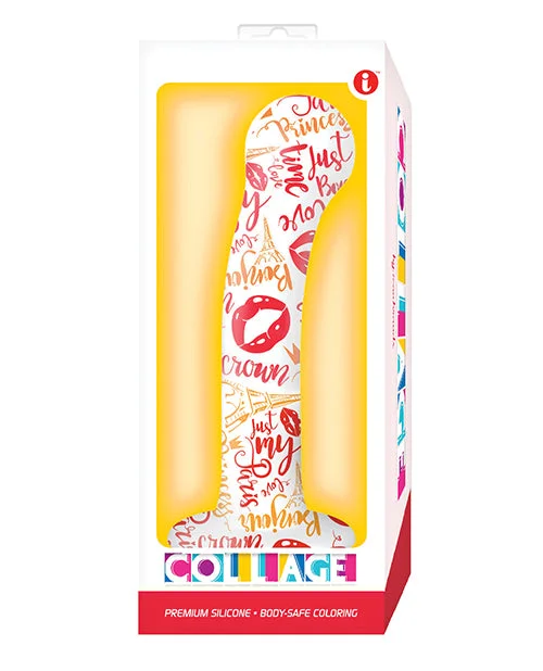 veined rubber yellow dildo-Collage I Remember Paris G Spot Silicone Dildo