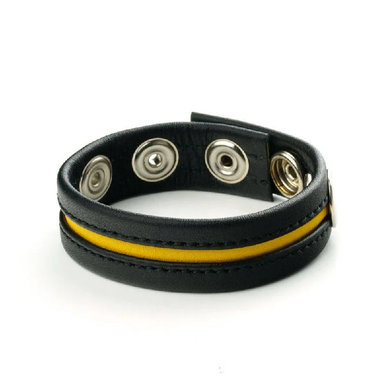 cock ring with eco fun-Prowler Red Cock Strap Black/Yellow