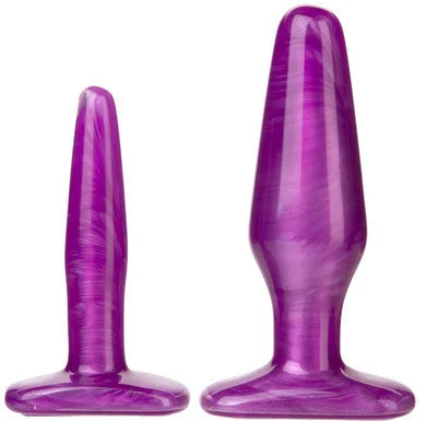 Anal toys with soft hum-Radiant Gems Anal Trainer Kit - Purple