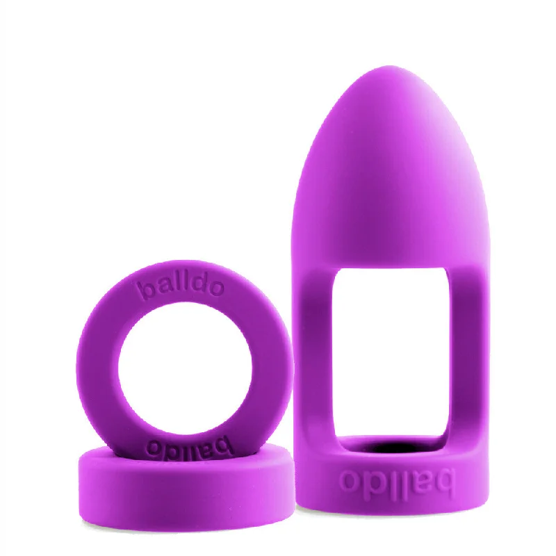 curved silicone yellow dildo-Balldo The Worlds First Ball Dildo Purple