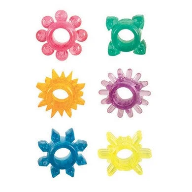 cock ring with soft fun-Senso 6 Pack Rings