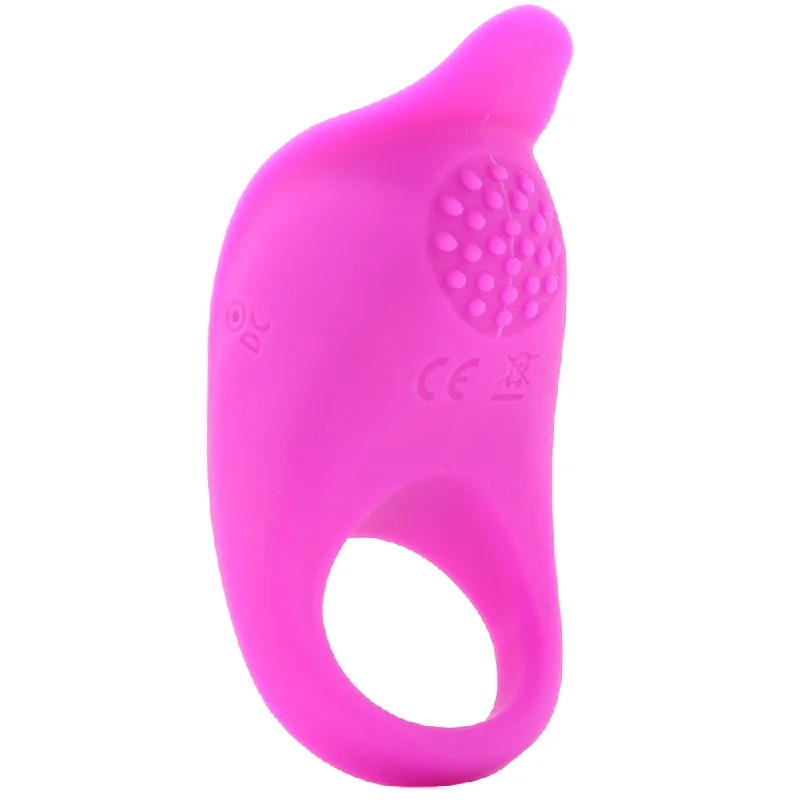 cock ring with bumpy texture-PinkCherry Put a Ring On It Rechargeable Ring