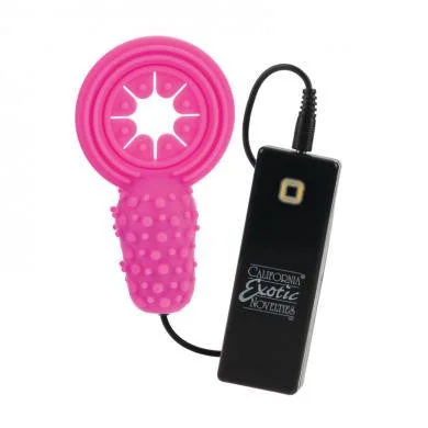 cock ring with low hum-Gyration Sensations Gyrating Rockin Enhancer - Pink