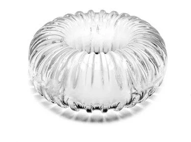 cock ring for body joy-Ribbed Ring - Clear