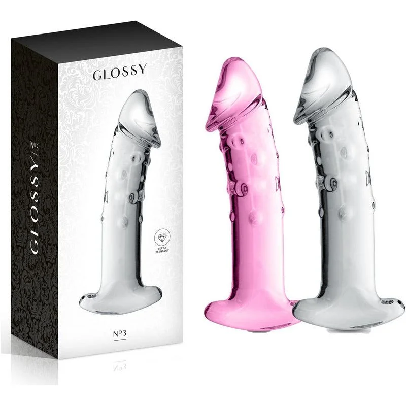 lifelike rubber thick dildo-Dildo en Pyrex - Glossy Toys - Trois