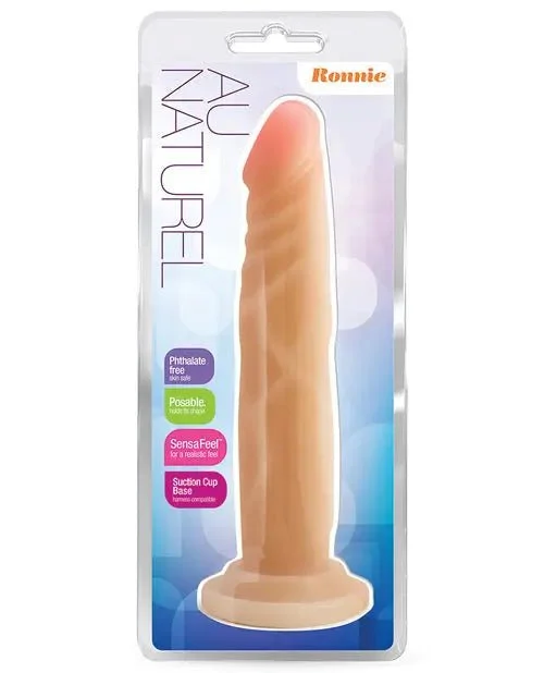 thin silicone green dildo-Blush Au Naturel Ronnie 7" Dildo