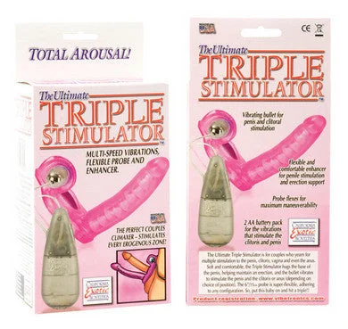 cock ring with small pouch-The Ultimate Triple Stimulator Flexible Dong With Cock Ring