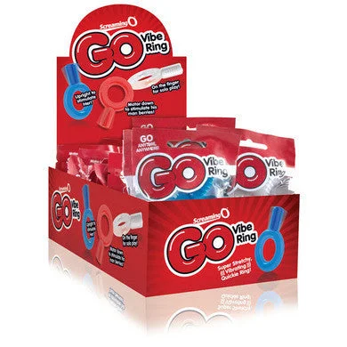 cock ring with bumpy play-Go Vibe Ring Box Assorted 18 Count