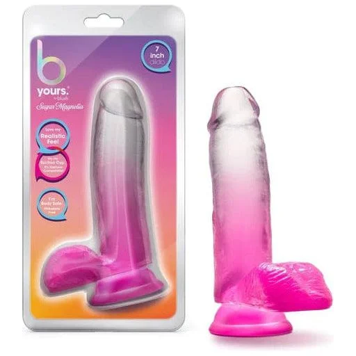 thin silicone green dildo-Dildo - B Yours - Sugar Magnolia 7 pouces - Fuchsia