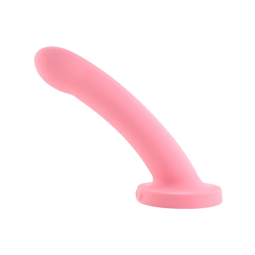 curved rubber gold dildo-Daze 7" Vibrating Silicone Dildo