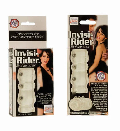 cock ring with slim profile-Invisi-Rider Enhancer - Clear