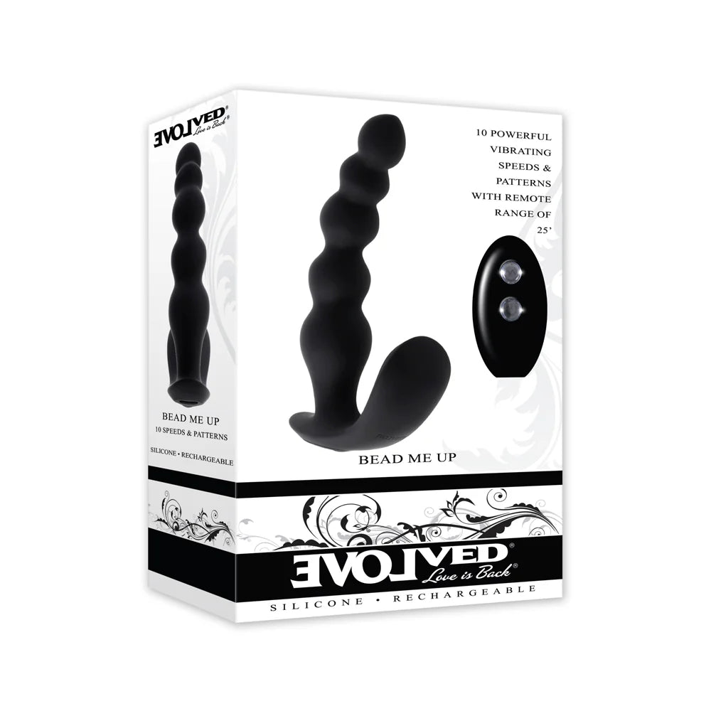 Anal toys with low buzz-Evolved Bead Me Up w/ Remote Control