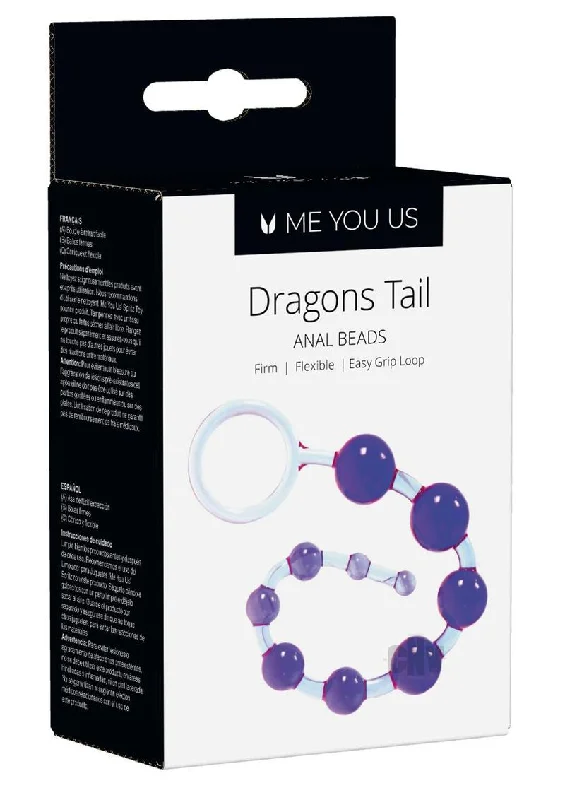 Anal toys for hush calm-Myu Dragons Tail Anal Beads Violet Os